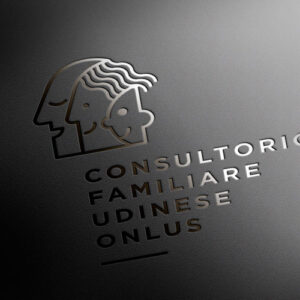 Restyling del logo per ilConsultorio Familiare Udinese: letterpress